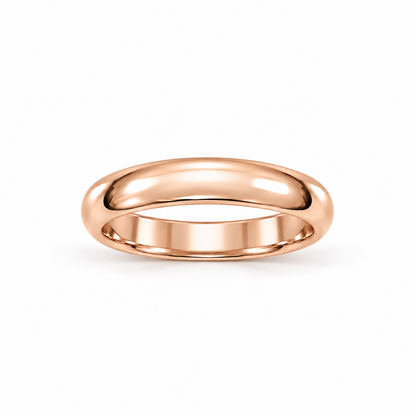 4mm Men's Plain Band 14k rose gold