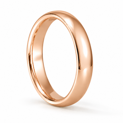4mm Men's Plain Band 14k rose gold