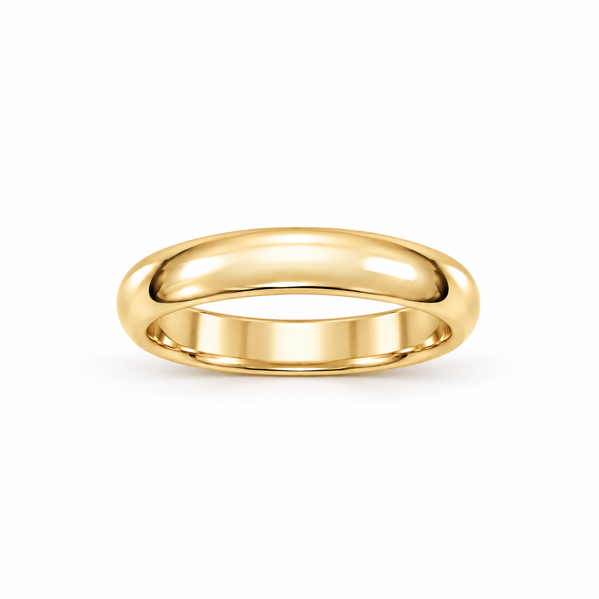 4mm Men's Plain Band 14k yellow gold