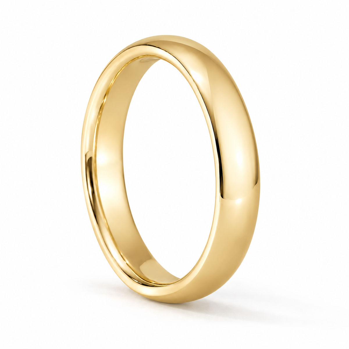 4mm Men's Plain Band 14k yellow gold