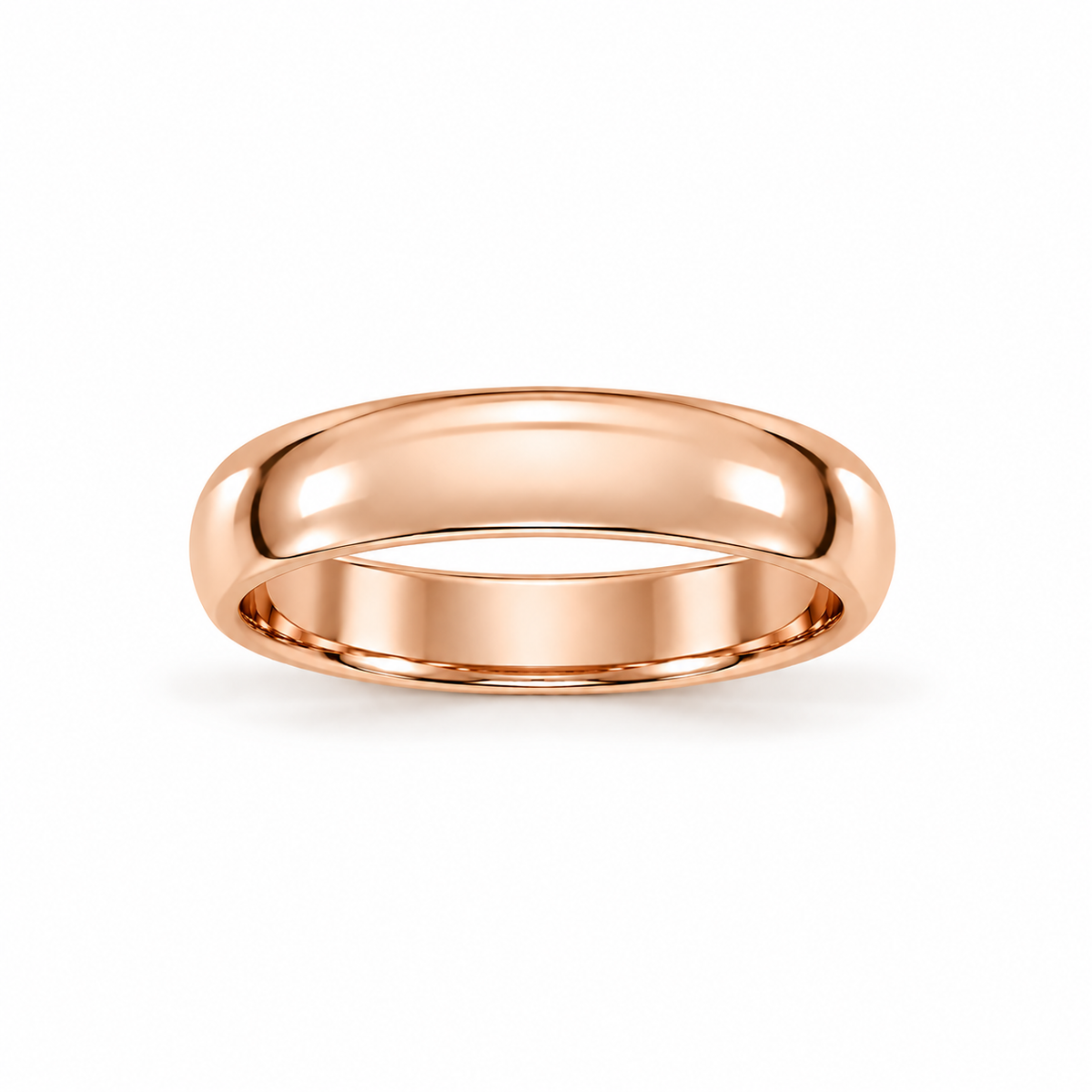 5.5mm Men's Plain Band 14k rose gold