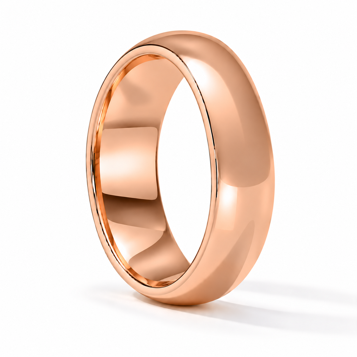 5.5mm Men's Plain Band 14k rose gold