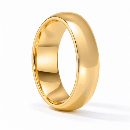 5.5mm Men's Plain Band 14k yellow gold