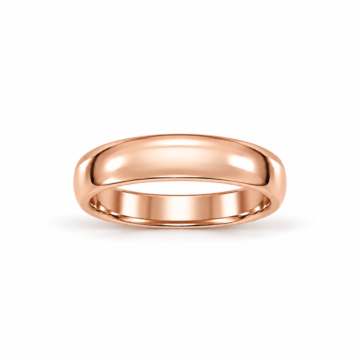 5mm Men's Wedding Band 14k rose gold