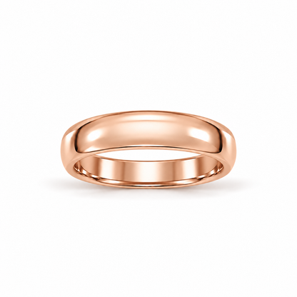 5mm Men's Wedding Band 14k rose gold