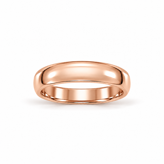 5mm Men's Wedding Band 14k rose gold