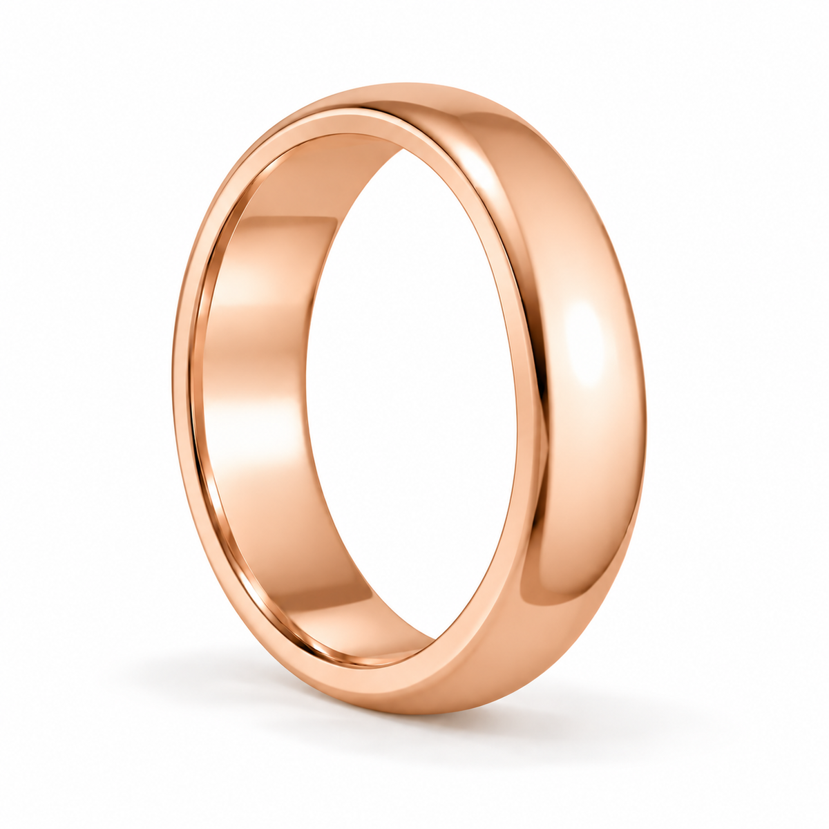 5mm Men's Wedding Band 14k rose gold