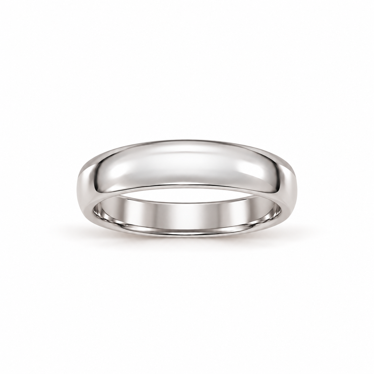 5mm Men's Wedding Band 14k white gold