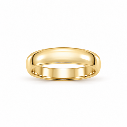 5mm Men's Wedding Band 14k yellow gold