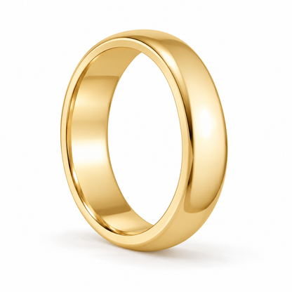 5mm Men's Wedding Band 14k yellow gold