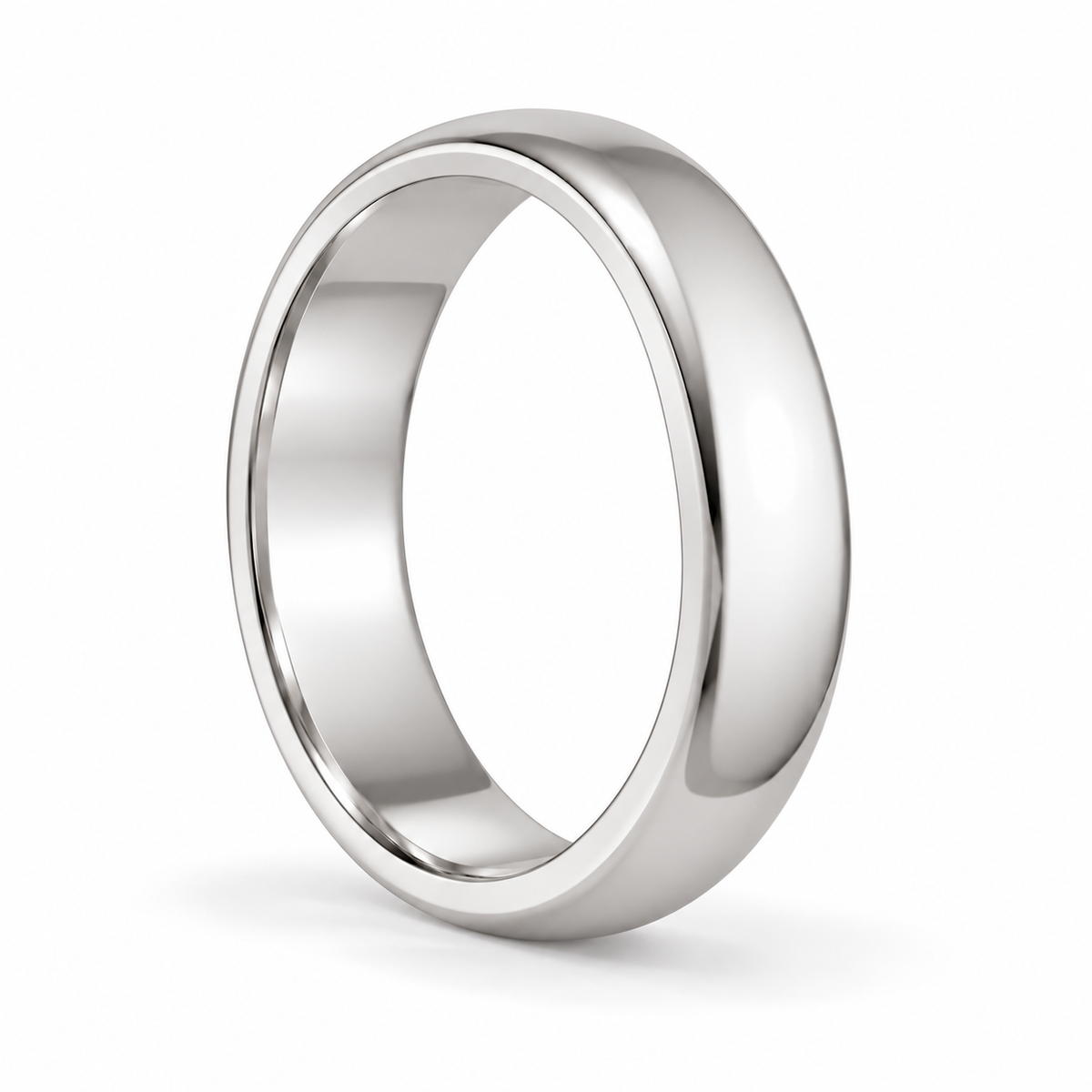 5mm Men's Wedding Band platinum