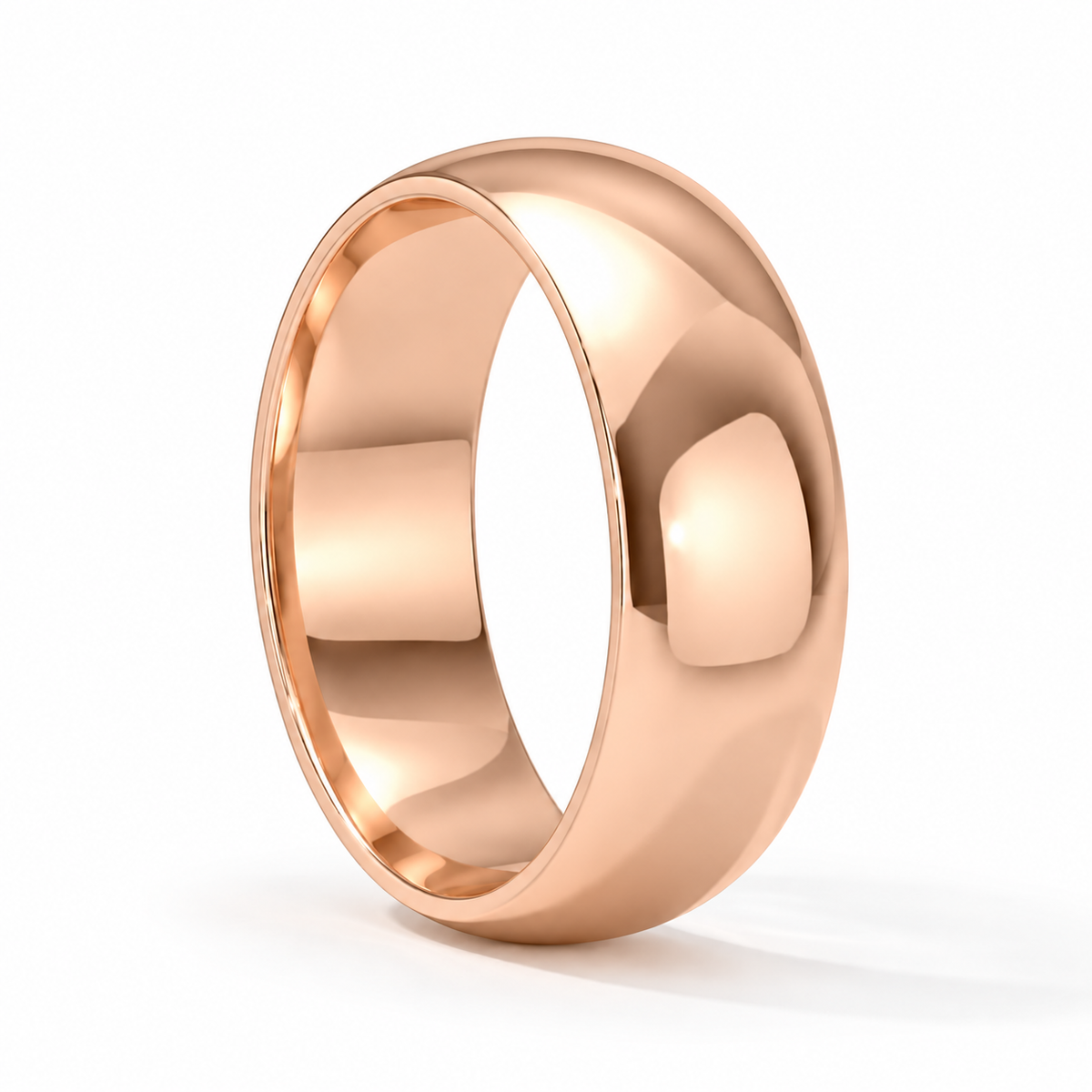 7mm Men's Wedding Band 14k rose gold