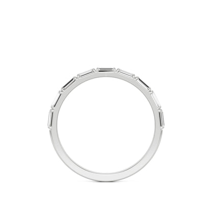 Baguette Wedding Band Platinum