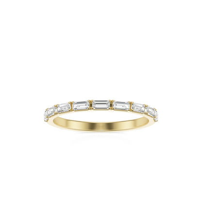 Baguette Wedding Band 14K Yellow Gold