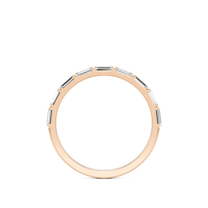 Baguette Wedding Band 14K Rose Gold