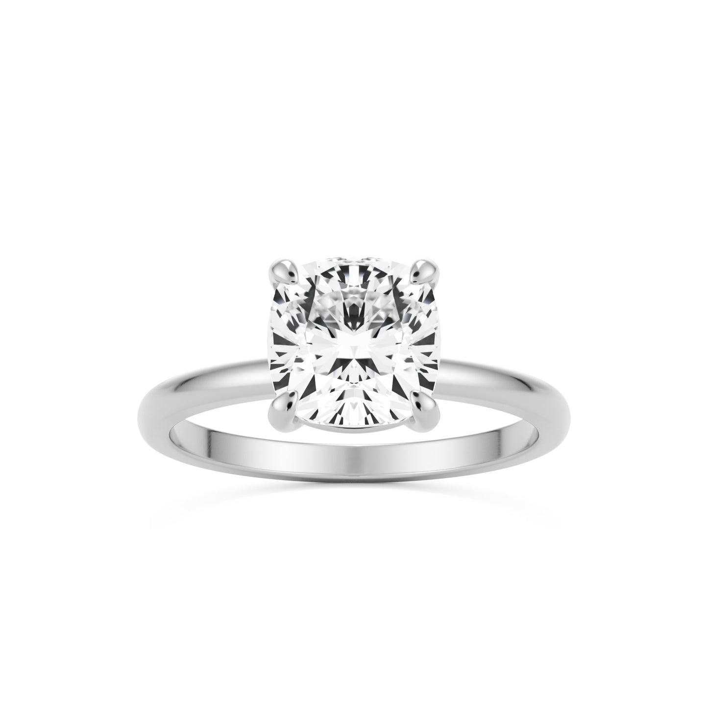 Cushion Lab Diamond Solitaire Platinum