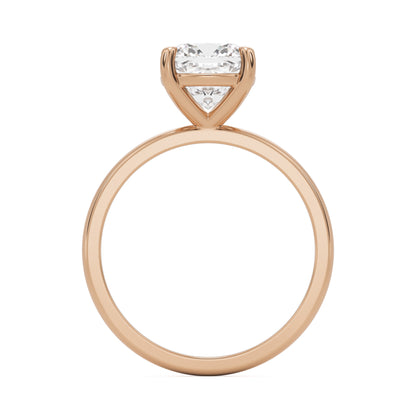 Cushion Lab Diamond Solitaire 14K Rose Gold