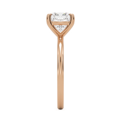 Cushion Lab Diamond Solitaire 14K Rose Gold