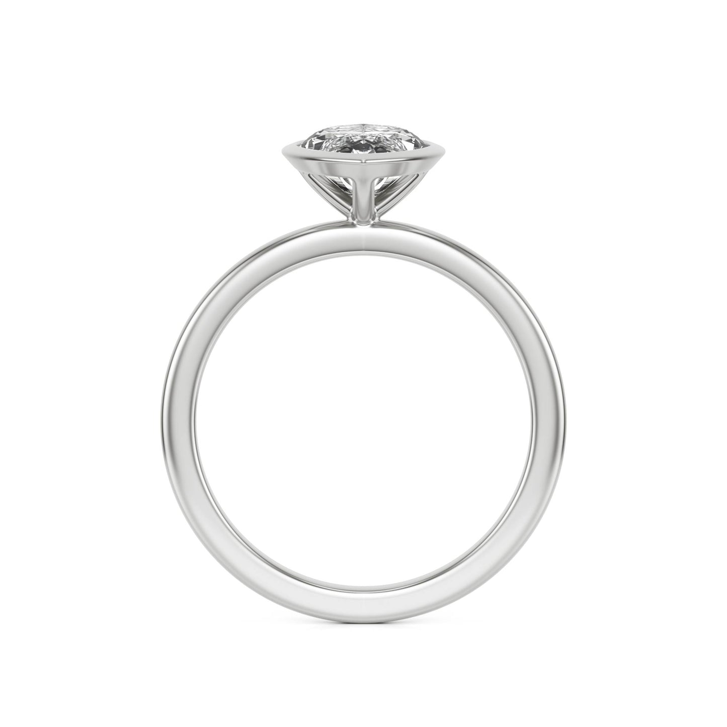 Marquise Diamond Bezel Platinum