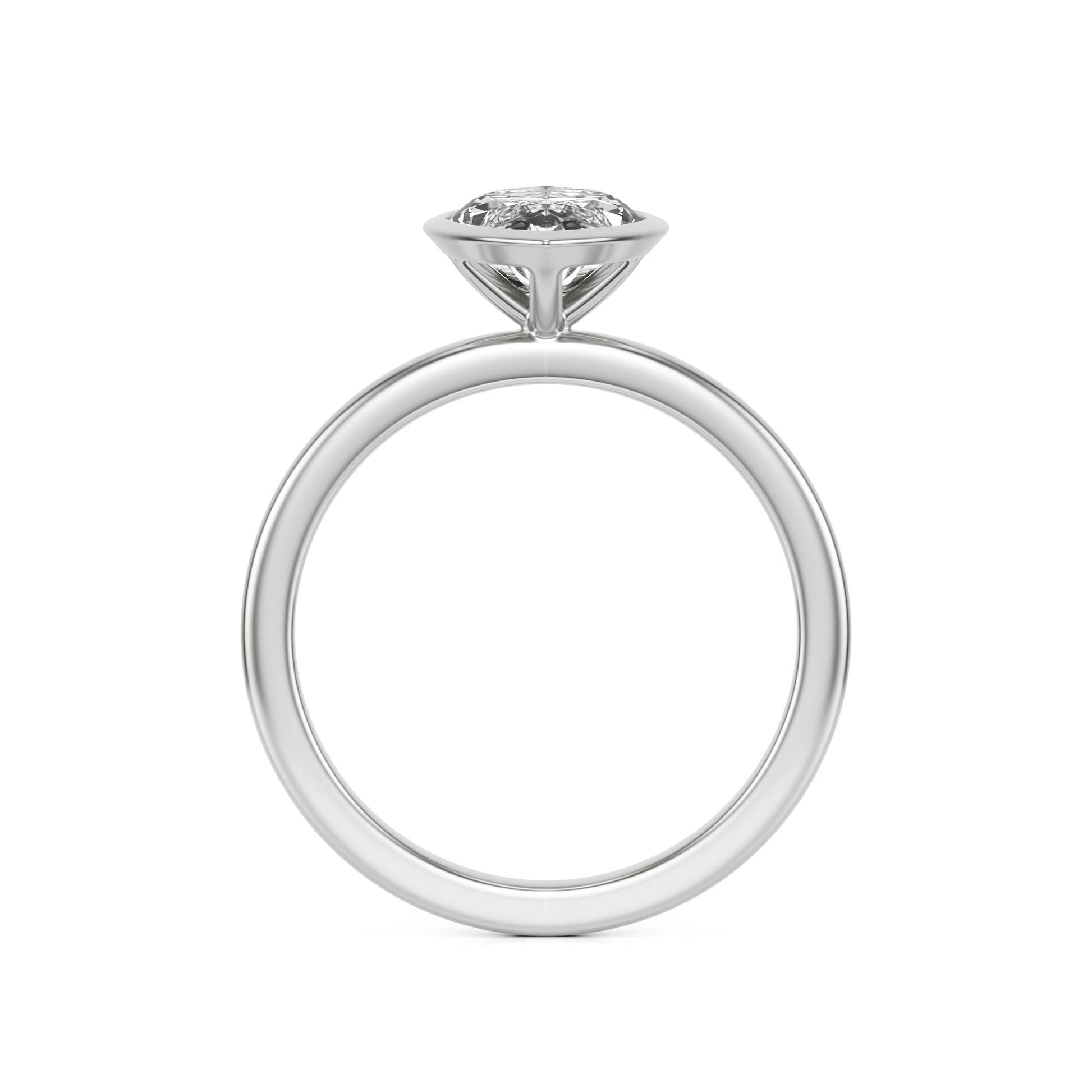 Marquise Diamond Bezel Platinum