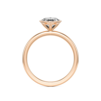 Marquise Diamond Bezel 14K Rose Gold