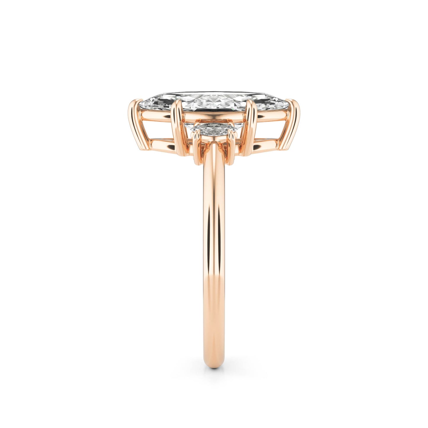 Marquise Diamond Trio 14K Rose Gold