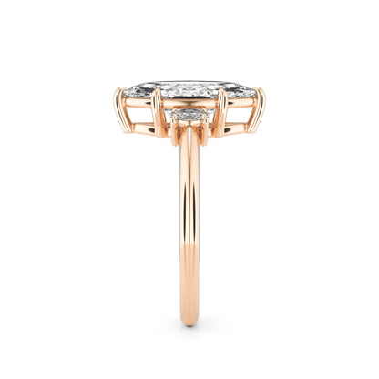 Marquise Diamond Trio 14K Rose Gold