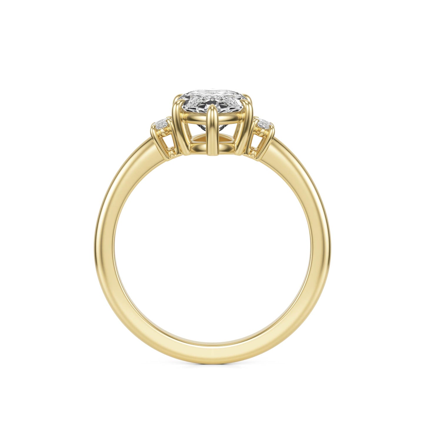 Marquise Diamond Trio 14K Yellow Gold