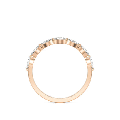 Marquise Moissanite Shared Prong 14K Rose Gold