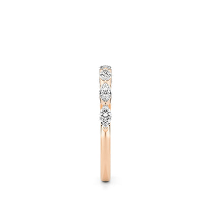 Marquise Moissanite Shared Prong 14K Rose Gold