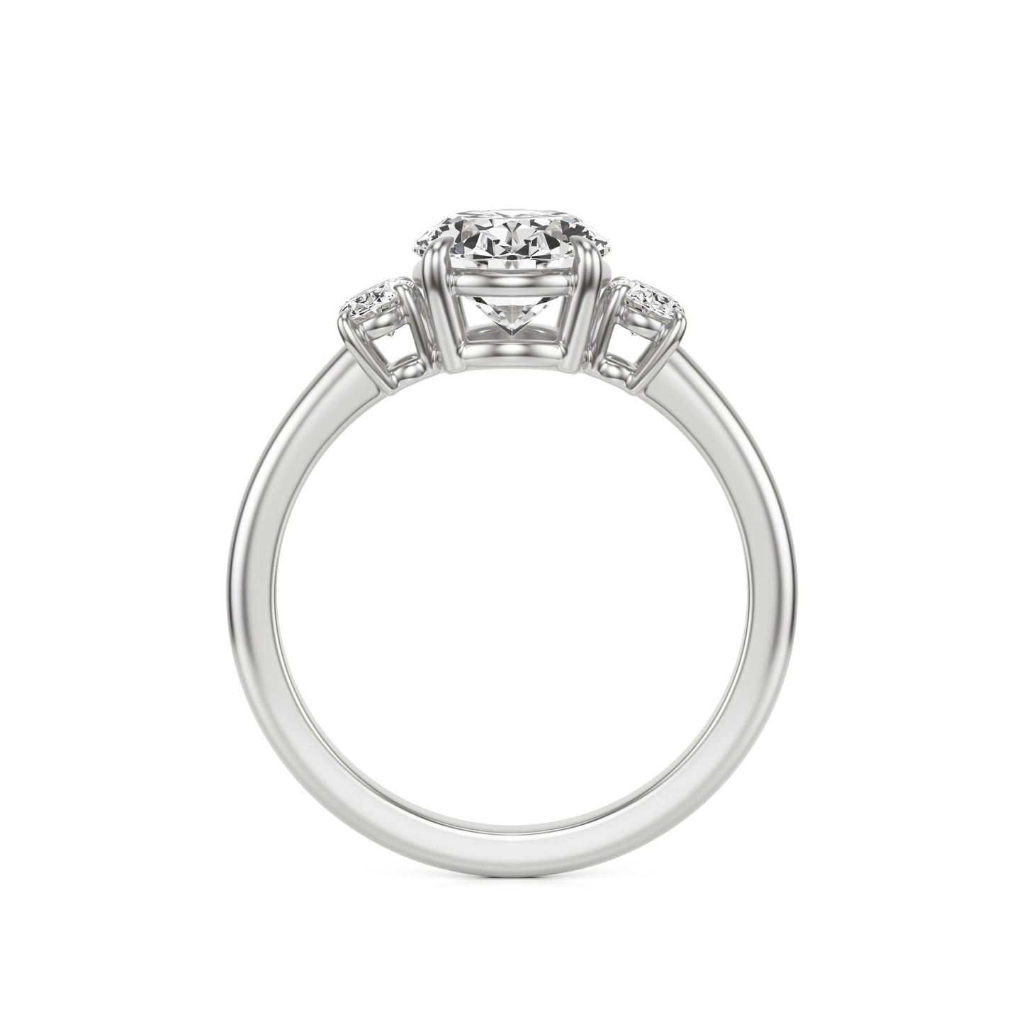 Oval Diamond Trio Platinum