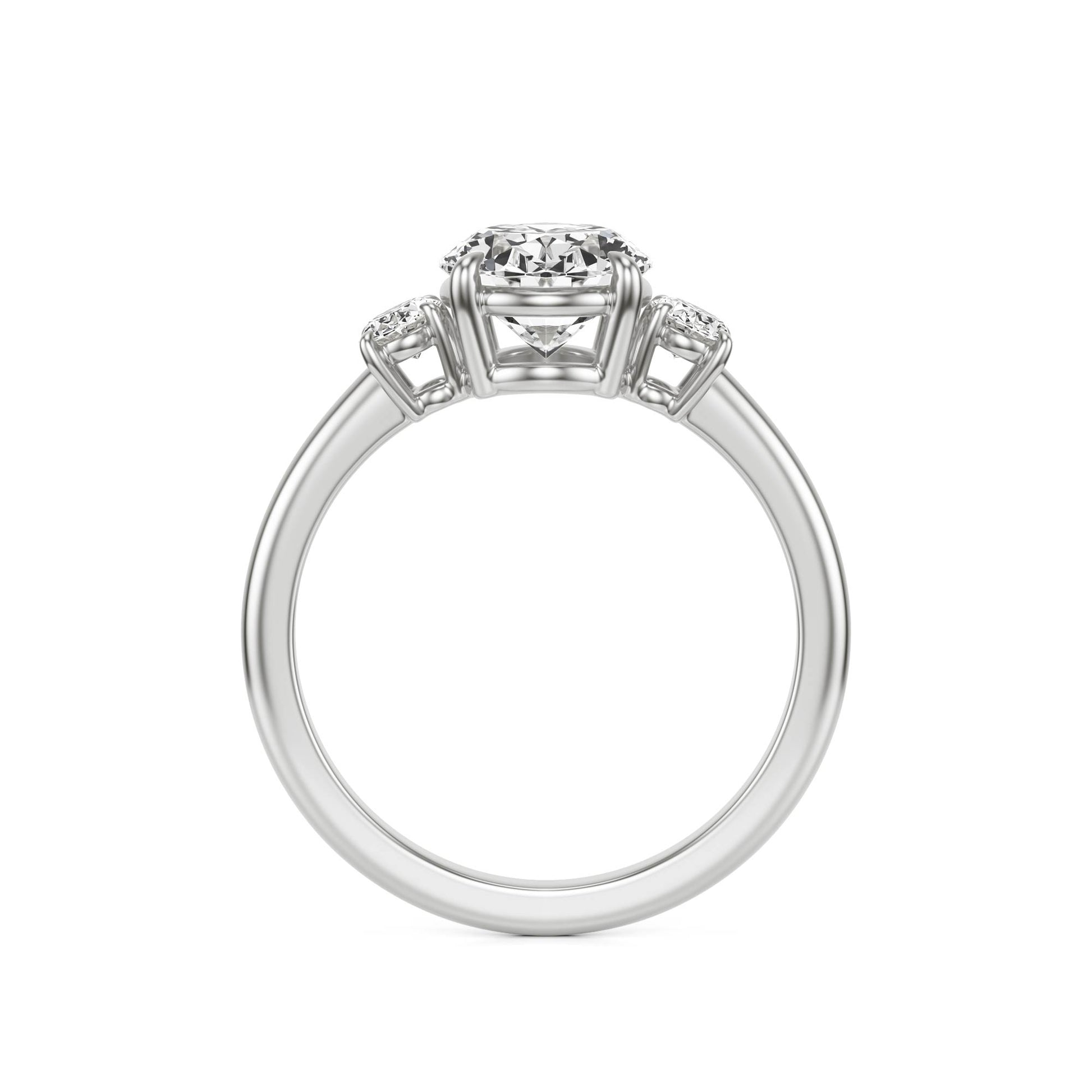 Oval Diamond Trio Platinum