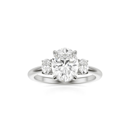 Oval Diamond Trio Platinum