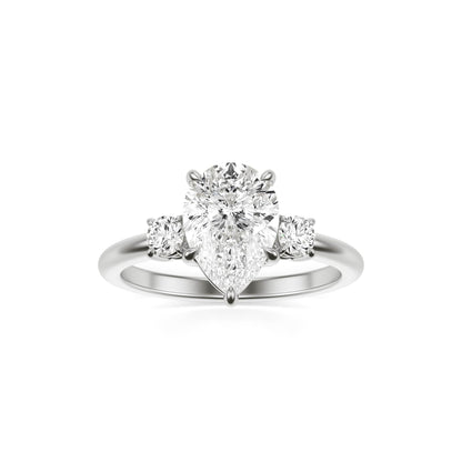 Pear Diamond Trio Platinum