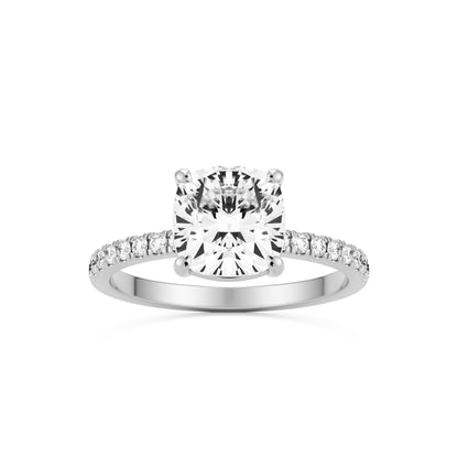 Cushion Pavé Diamond platinum