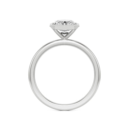 Radiant Diamond Bezel Platinum