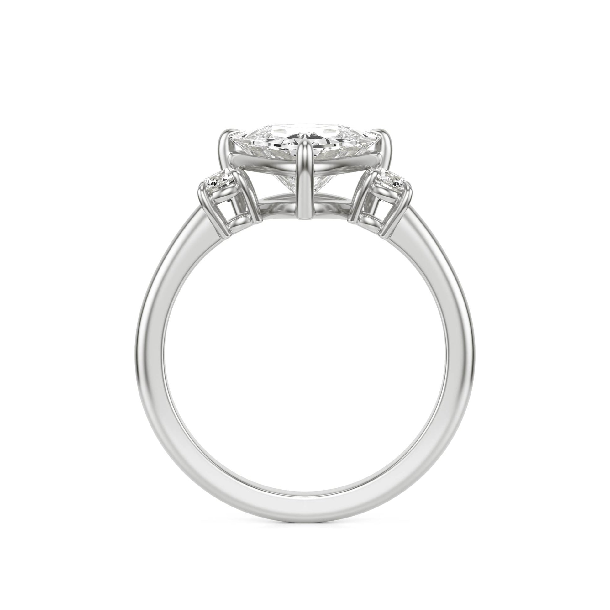 Trillion Diamond Trio 14K White Gold