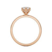 marquise moissanite plain 14k rose gold
