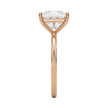princess plain 14k rose gold