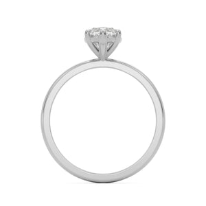 marquise moissanite plain platinum