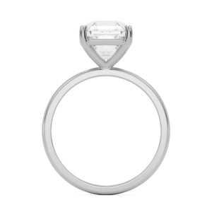 asscher plain platinum