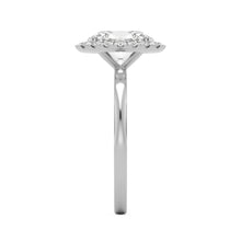 oval solitaire halo 14k white gold
