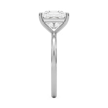princess plain 14k white gold