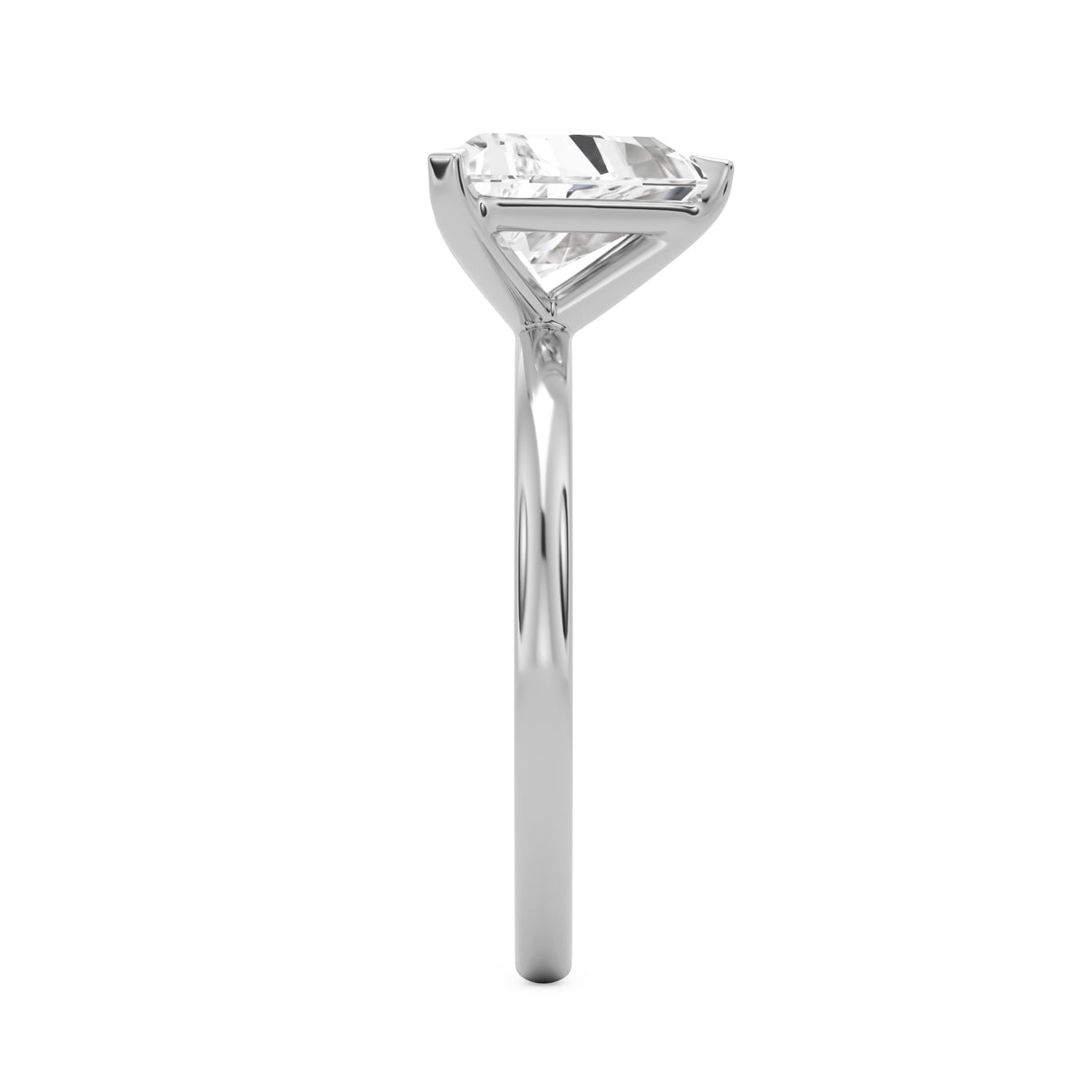 The Trillion Solitaire Moissanite Engagement Ring | Gema&Co