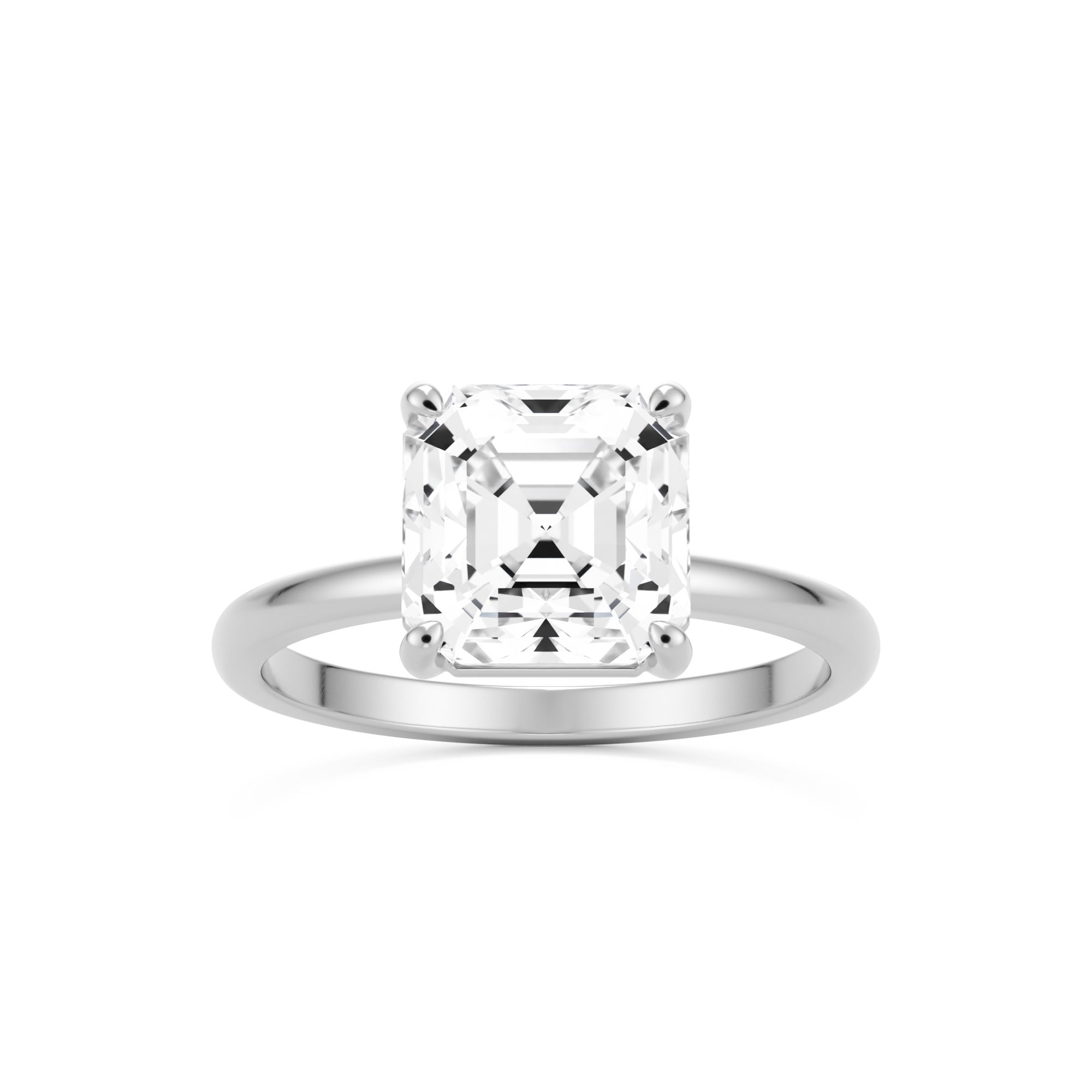Asscher solitaire outlet