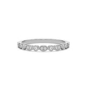 marquise 14k white gold