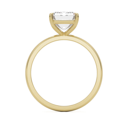 emerald solitaire 14k yellow gold