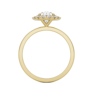 oval solitaire halo 14k yellow gold