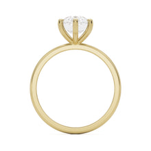 pear solitaire 14k yellow gold