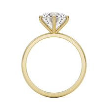 round solitaire 14k yellow gold